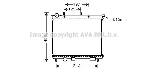 AVA QUALITY COOLING radiatorius, variklio aušinimas CN2189